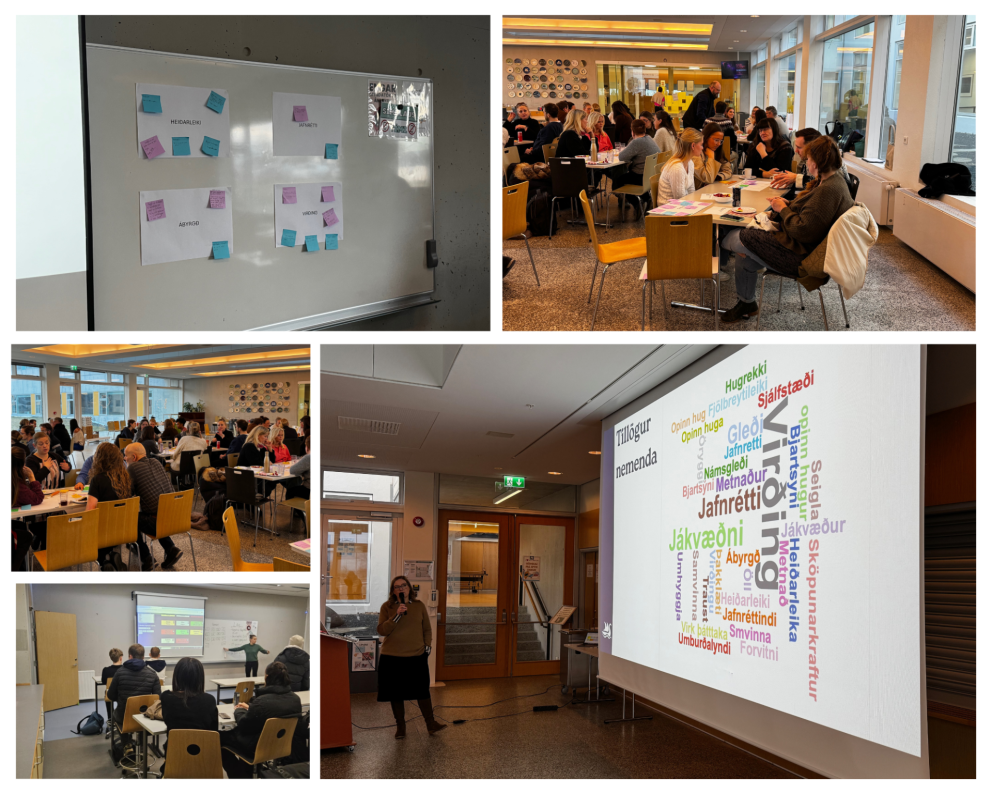 Skólafundur í MS – nemendur, starfsfólk og foreldrar móta saman framtíðargildi skólans