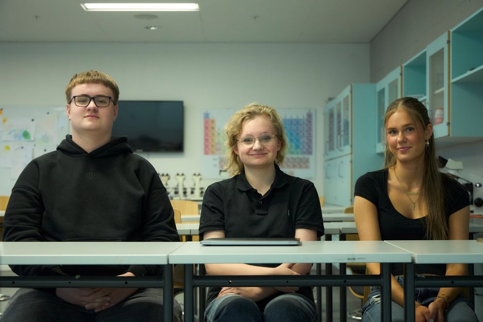 Gettu betur lið MS 2025-2026 - Hinrik Hugi, Oliwia Eva og Hekla Kristín