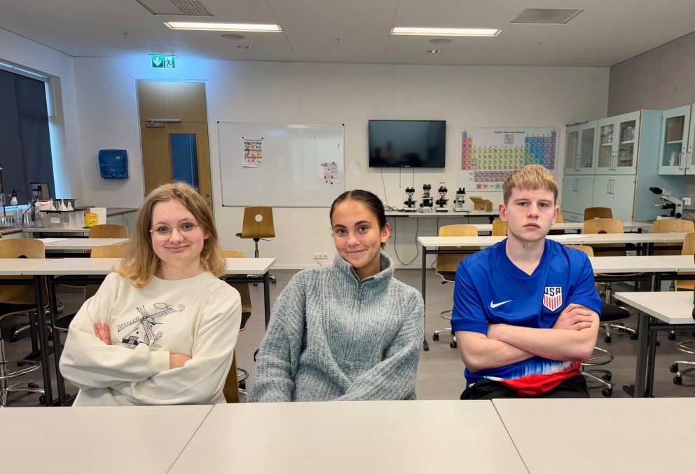 Í liði MS eru þau Oliwia Eva Salej, Matthilda Ósk Ólafsdóttir og Sigurjón Nói Ríkharðsson.