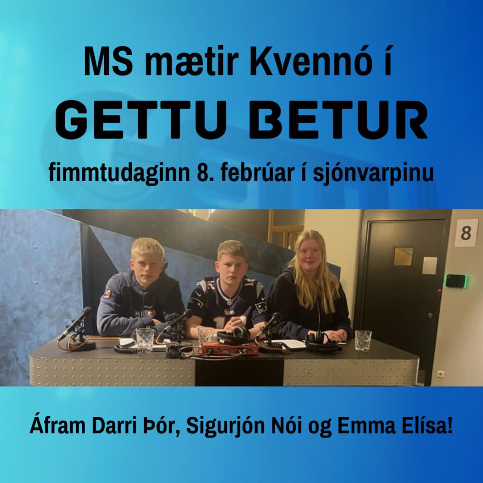 MS mætir Kvennó í sjónvarpinu annað kvöld