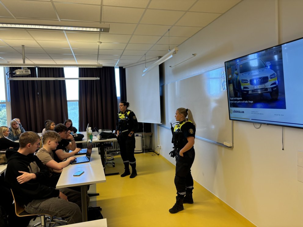 Samfélagslöggan í heimsókn