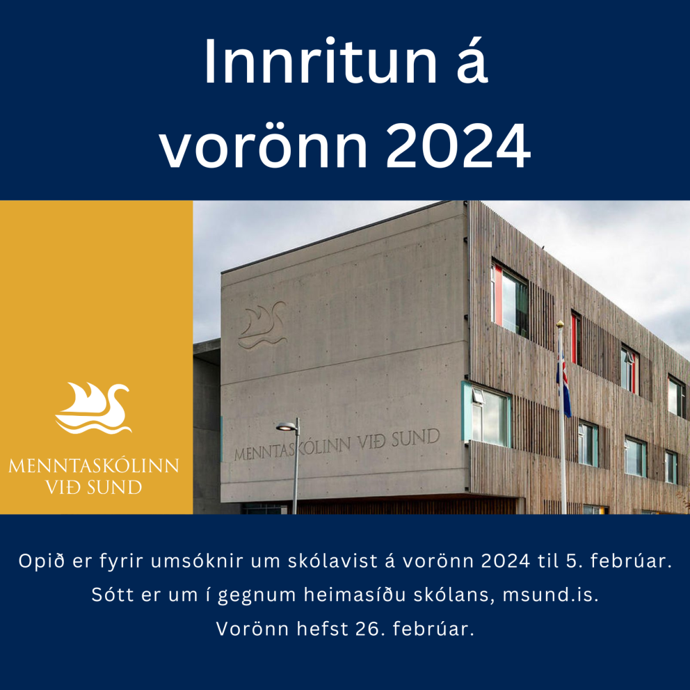 Opið fyrir umsóknir á vorönn 2024