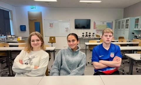 Í liði MS eru þau Oliwia Eva Salej, Matthilda Ósk Ólafsdóttir og Sigurjón Nói Ríkharðsson.